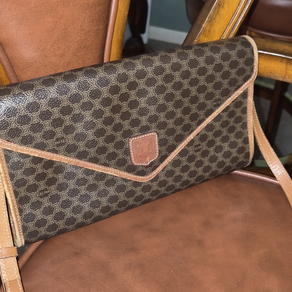 Vintage Celine Macadam Clutch or Crossbody - Picture 3 of 16